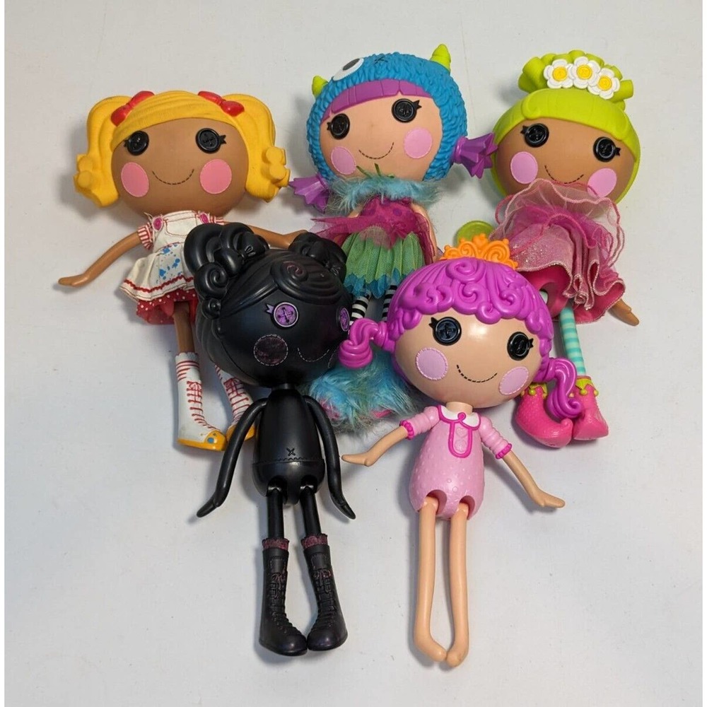 Lot of 5 Lalaloopsy Dolls *READ* Furry Grrs A Lot Trace E Doodles Spot Splatter